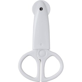 تصویر قیچی ناخن سفید همراه با درپوش روتو ROTHO White nail scissors with cap