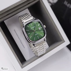 تصویر ساعت مچی کاسیو مدل اولد مانی صفحه سبز جنس فلز 