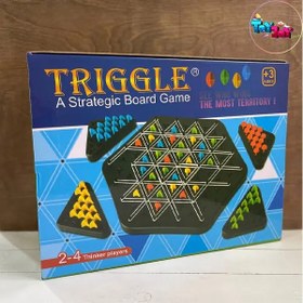تصویر بازی فکری تریگل مدل مثلث زنجیره‌ای مناسب خردسال و کودک 