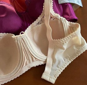 تصویر سوتین فنردار زنانه آوینا کد ۳۰۳ رنگ کرم 