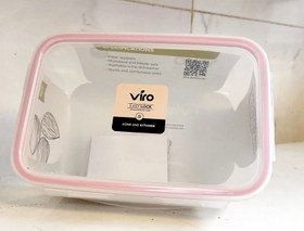 تصویر سرویس ظرف نگهدارنده غذا مستطیل شکل viro 