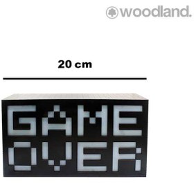 تصویر آیکون لایت گیم اور، لایت باکس Game Over 8-Bit Pixel مدل 10201 