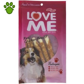 تصویر تشویقی سگ لاو می مدل مرغ و هویج 60 گرم Love Me Carrot & Chicken 60gr