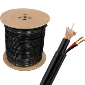 تصویر کابل ترکیبی ا Combination Cable Rg 59 0.7 305m Combination Cable Rg 59 0.7 305m