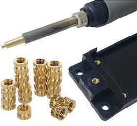 تصویر مهره برنجی آج دار 