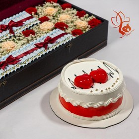 تصویر باکس گل و پول و کیک مدل نانیا | کد: ZNB-P8X 