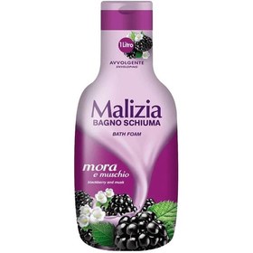 تصویر شامپو بدن مالیزیا با عصاره شاه توت و مشک 1000 میل malizia shower black berry & musk