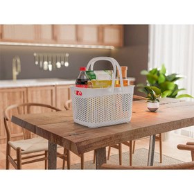 تصویر سبد دو دسته پیک نیک حصیری 