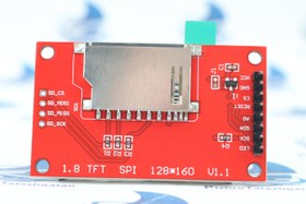 تصویر ماژول نمایشگر TFT ۱.۸ اینچ تمام رنگ با ارتباط SPI 