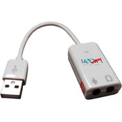 تصویر کارت صدا اکسترنال USB سیم دار 