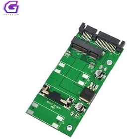 تصویر تبدیل هارد MSATA به هارد SATA 2.5 70MM MSATA to SATA PCI E To 2.5 SATA II HDD Adapter