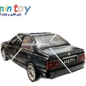 تصویر ماشین اسباب بازی پژو پارس Peugeot Pars Metal Machine Model Persia Model Musical Lights Design