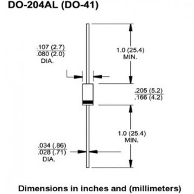 تصویر دیود 1N 4007 DIODE 1N 4007