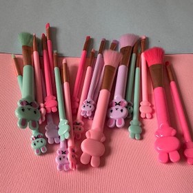 تصویر ست براش آرایشی فانتزی مدل خرگوش ۵ تکه 