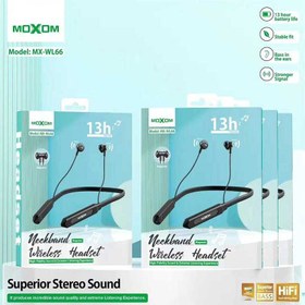 تصویر هندزفری گردنی بلوتوثی MOXOM مدل MX-WL66 