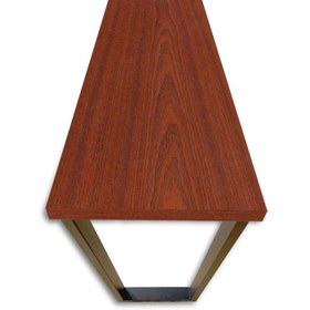 تصویر میز کنسول مینیمال مدرن از جنس فلز و چوب - مدل C201 - طرح چوب ا C201 - Console Table C201 - Console Table