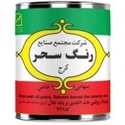 تصویر رنگ روغنی سفید نیمه مات سحر 4 کیلویی 