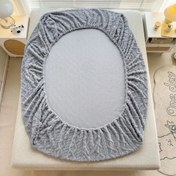 تصویر نیم ست یکنفره روتختی گیس بافت وارداتی با کیفیت بالا - طوسی روشن person Gizaweft duvet"