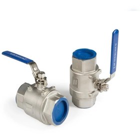 تصویر شیرگازی دوتیکه 2000وگ استیل 304 سایز 1 اینچ 2 PC BALL VALVE 2000 WOG 1 " SS304