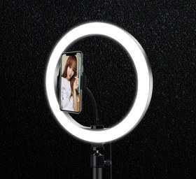 تصویر رینگ لایت همراه با سه پایه مدل Ring Light HX-260 Ring light with stand model HX-260