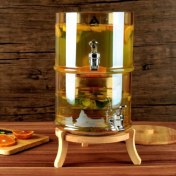 تصویر کلمن ۲ طبقه شامپاین پایه چوب آرکو 