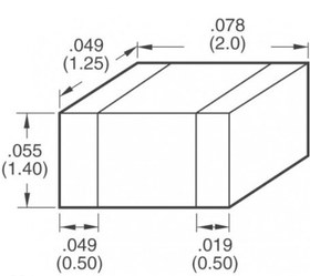 تصویر خازن 10uF پکیج 0805 SMD 