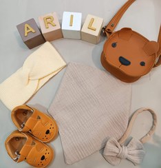 تصویر ست کیف بچگانه چرم تدی شیک و جذاب 