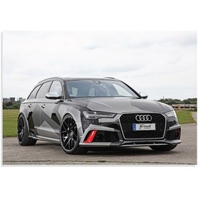 تصویر تابلو شاسی طرح ماشین آیودی آر اس 6 آوانت - Audi RS6 Avant مدل NV0626 