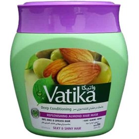 تصویر ماسک مو عصاره زیتون بادام واتیکا ا Vatika Replenishing Almond Hair Mask 500ml Vatika Replenishing Almond Hair Mask 500ml