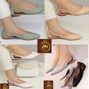 تصویر کفش کالج ونوس زنانه رنگ سفید، سبز و کرم سایز ۳۷ تا ۴۰ 