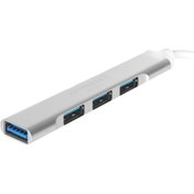 تصویر هاب 4 پورت XP Product USB3.0 مدل XP-H821R - نقره ای 