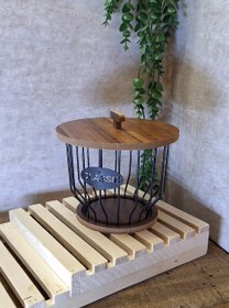 تصویر سبد گردو گرد 