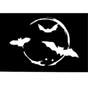 تصویر شابلون تتو موقت مدل خفاش ها 113 بسته 2 عددی 