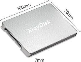 تصویر هارد SSD اینترنال 1 ترا بایت SATA3 با قدرت بالای read/write 500Mbs برند Xraydisk(بار آمازون)رنگ مشکی Xraydisk SATA SSD 1TB Internal Solid State Drive 3D NAND TLC SATA III 6Gb/s 2.5 Inch 1000GB Internal SSD Hard Drive Up to 560MB/s Compatible with Desktop/Laptop (1TB, 2.5-Inch Black)