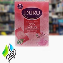 تصویر صابون دورو با رایحه گل های بهاری بسته ۴ عددی وزن ۶۰۰ گرم 