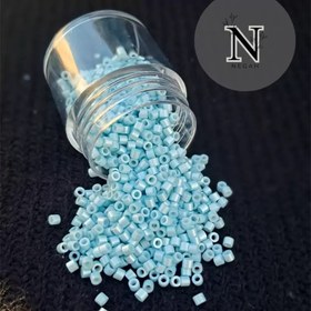 تصویر منجوق میوکی رنگ ابی کم رنگ 