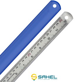 تصویر خط کش 30سانتی فلزی 