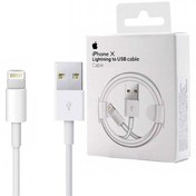 تصویر کابل صددرصد اورجینال ایفون ایکس Original Iphon X cable