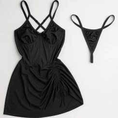 تصویر پیراهن اندامی رنگ مشکی 