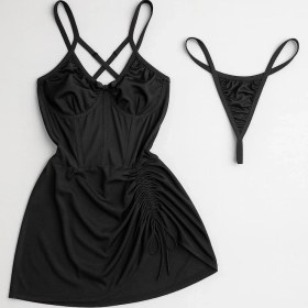 تصویر پیراهن اندامی رنگ مشکی 