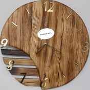 تصویر ساعت دیواری چوبی کد 101 