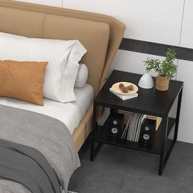 تصویر میز پاتختی مدل CTQ100_50_B - مشکی 