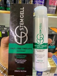 تصویر شامپو ضد ریزش و تقویت کننده استم سل مخصوص موهای چرب حجم ۲۵۰ میلی لیتر 