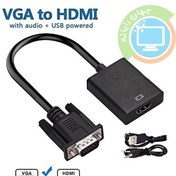 تصویر تبدل VGA به HDMI پاوردار 