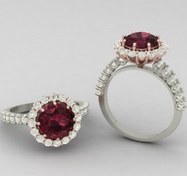 تصویر انگشتر زنانه طلا مدل Z383 