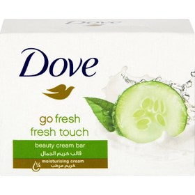 تصویر صابون داو خیار و چای سبز مدل fresh touch بسته 2 عددی ا Dove fresh touch Beauty Cream Bar 2 x 100g Dove fresh touch Beauty Cream Bar 2 x 100g