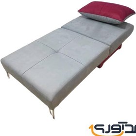 تصویر مبل تختخواب شو 1 نفره باکسدار مدل سورنا Sofa bed for 1 person with box, Sorena model