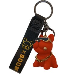 تصویر جاکلیدی طرح سگ بولداگ جنس پلی استر 