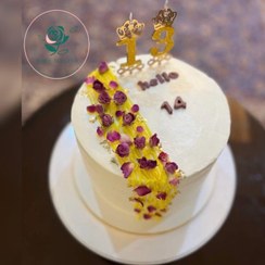 تصویر کیک تولد گل شماره 04 