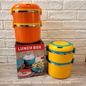 تصویر ظرف غذا ۲ طبقه lunch box